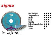 Disc diamantat Sigma 115mm art. 75B PROFESSIONAL TURBO SG75B