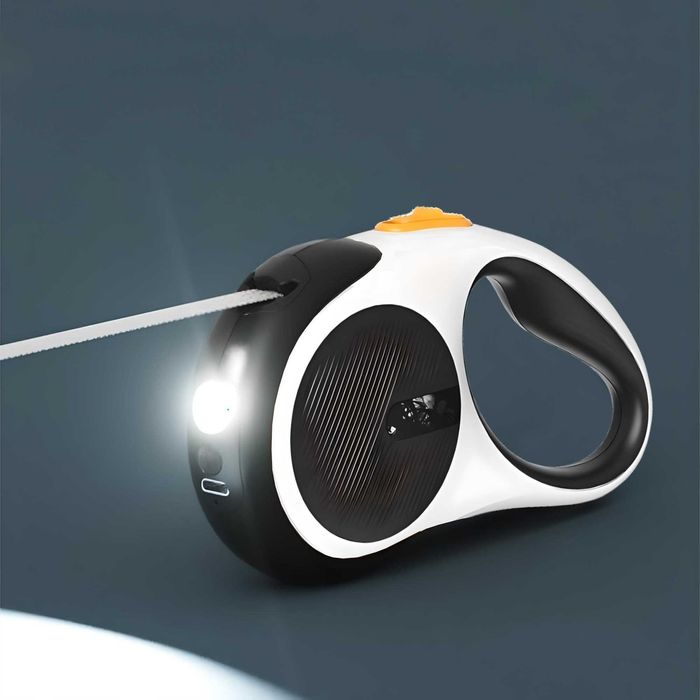 Автоматичен Повод за Кучета Вграден LED Фенер, Дължина 5м до 30кг Куче