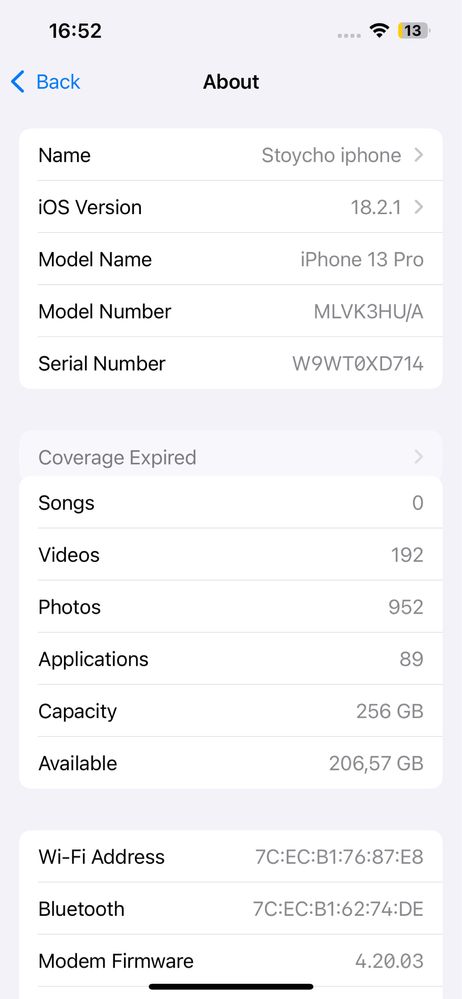 Iphone 13 pro 256