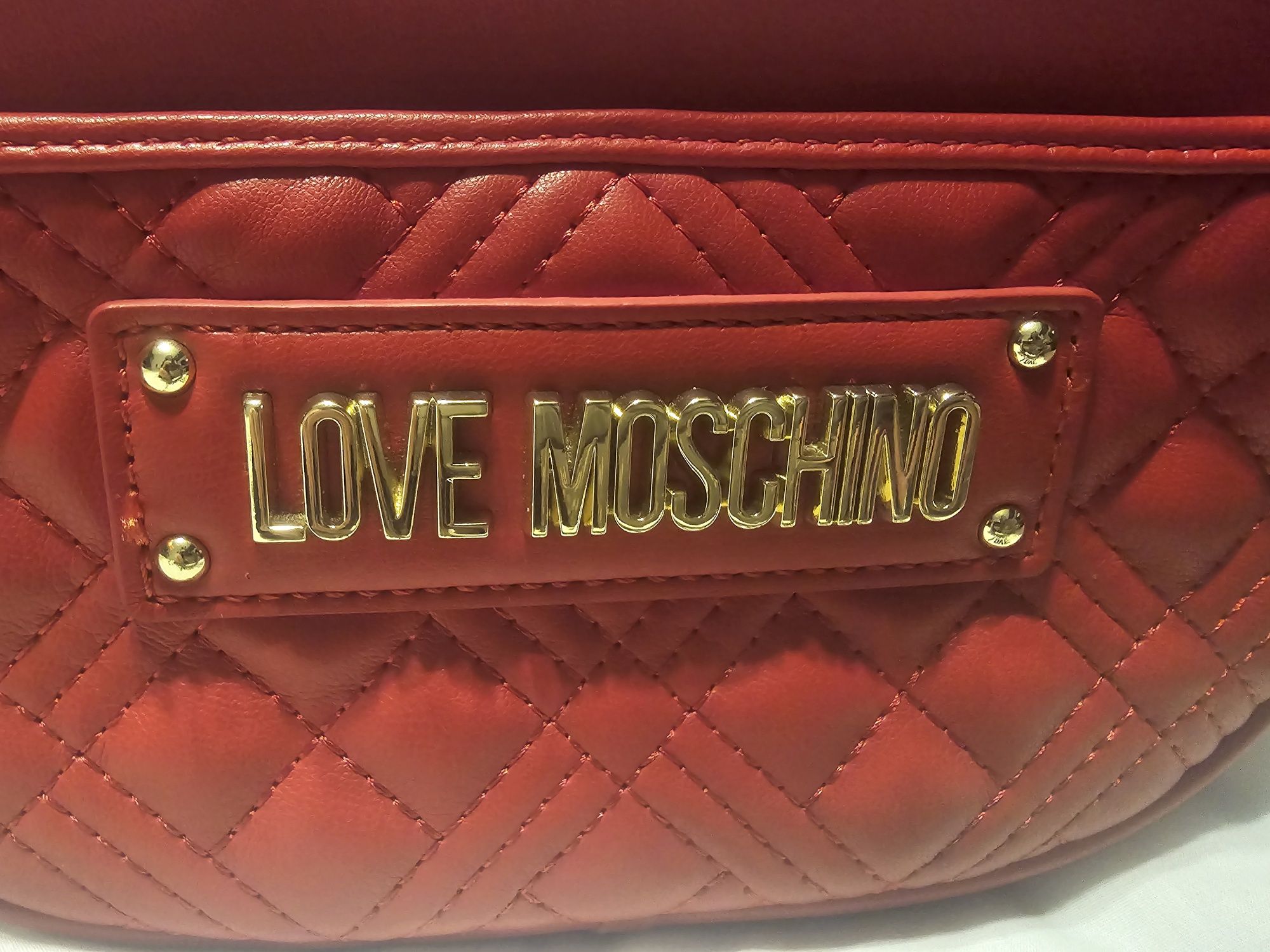 Geanta originala crossbody, Love Moschino, rosie