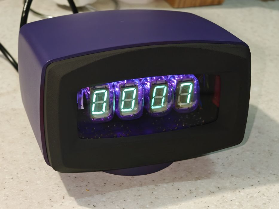 Nixie clock часы на лампах ИВ-22 ретро СССР