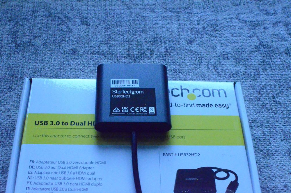 Startech dual display extender 2 hdmi from usb 3.0