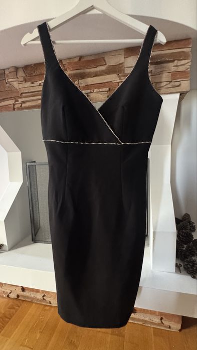 Елегантна рокля MORGAN, размер 36 – черна с камъни