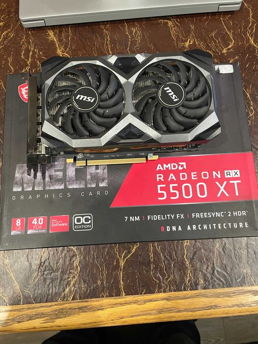 Видео  карта    amd   radeon  rx5500xt   8  gb