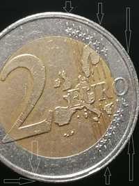 Vand moneda 2 Euro an 1999 Olanda cu defect de batere.