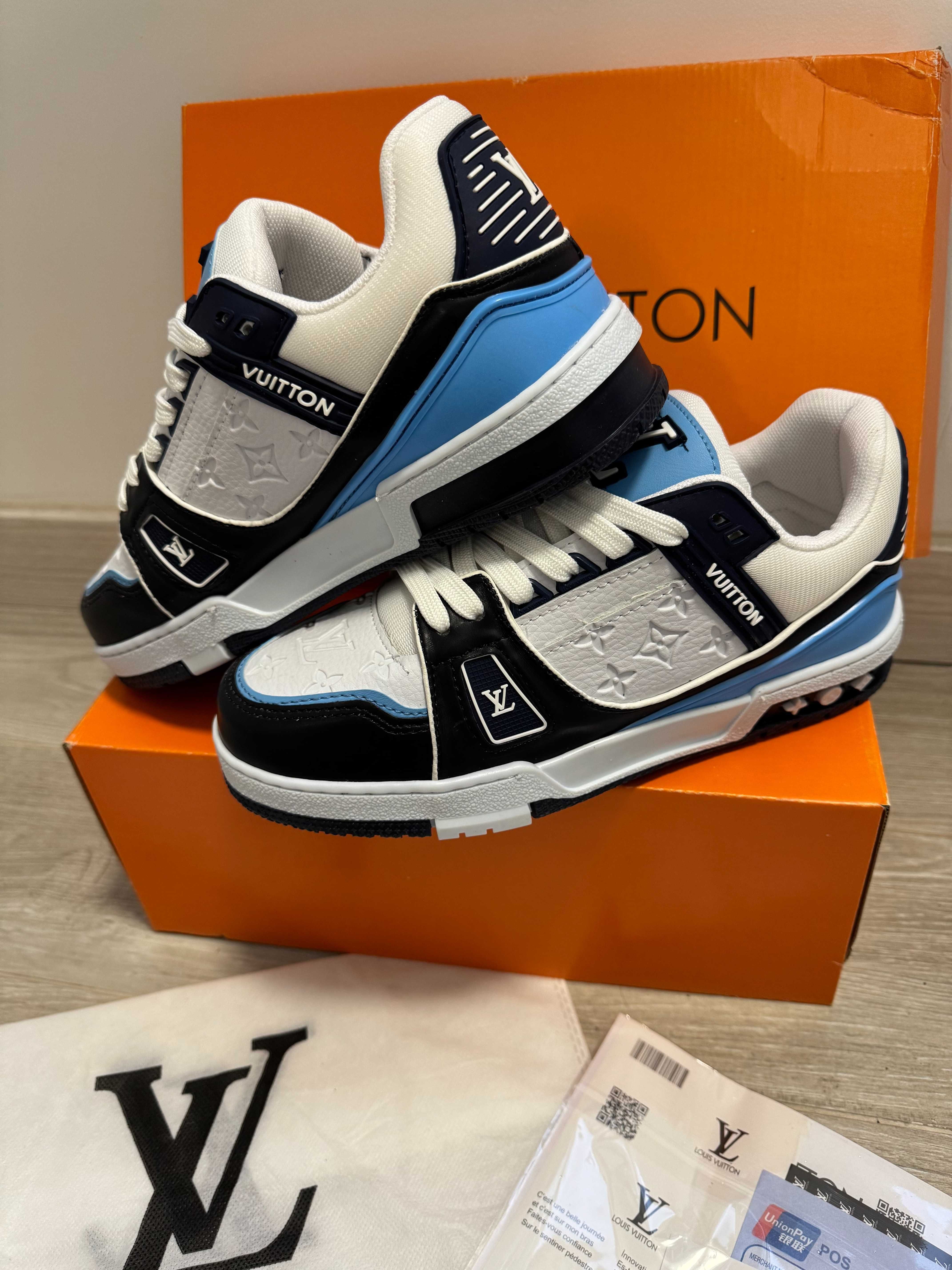 Adidasi Louis Vuitton Trainer Sneaker LV BlueWhite Nou-Full Box
