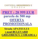 SUPER OFERTĂ : teren Cihei 28 999 EUR la BULEVARDUL Grigorescu 2