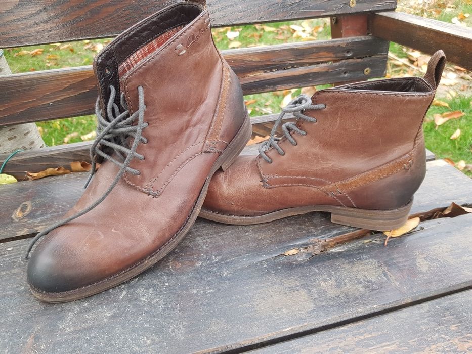 Ghete Clarks de piele nr 41 noi