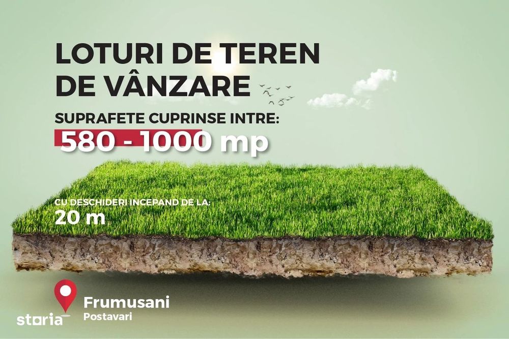 Teren de vanzare, Frumusani, Ilfov, ideal investitie, DNCB