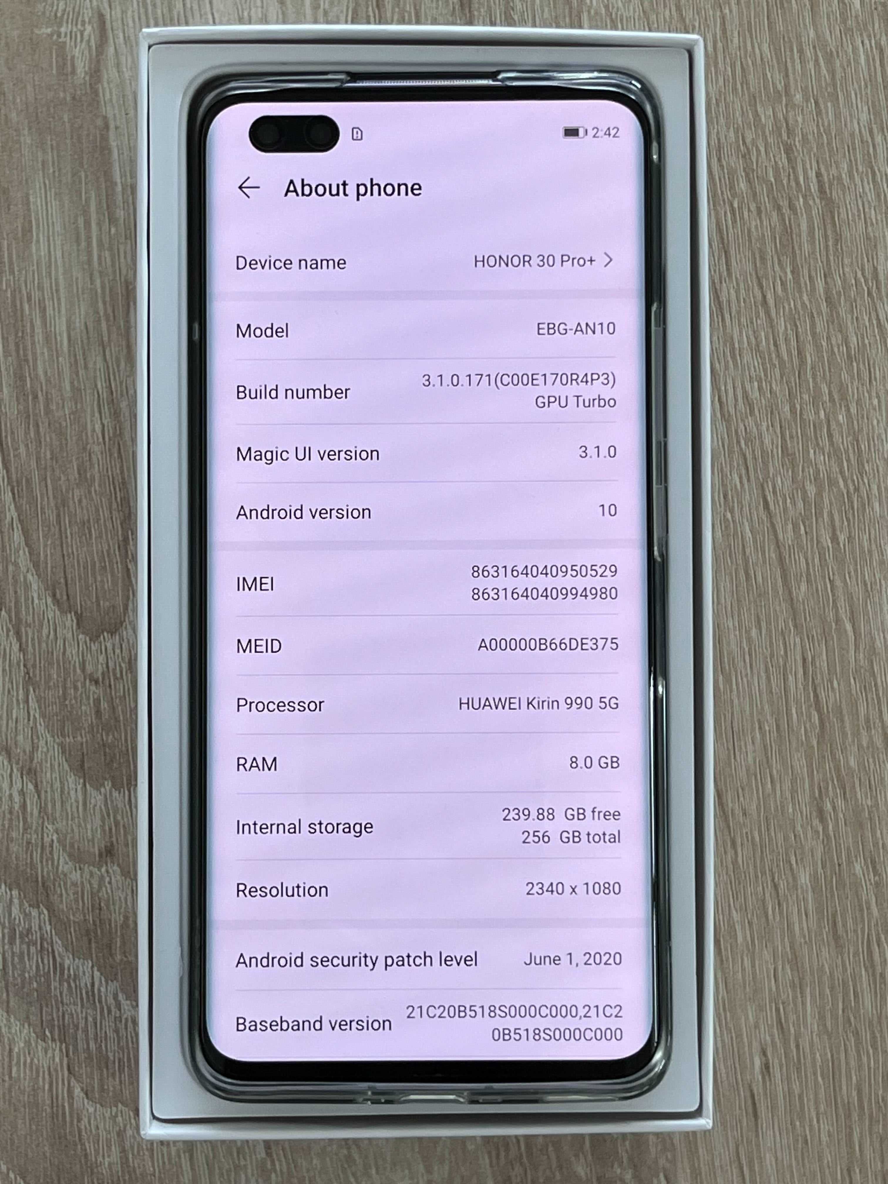 Honor 30 Pro+, като нов
