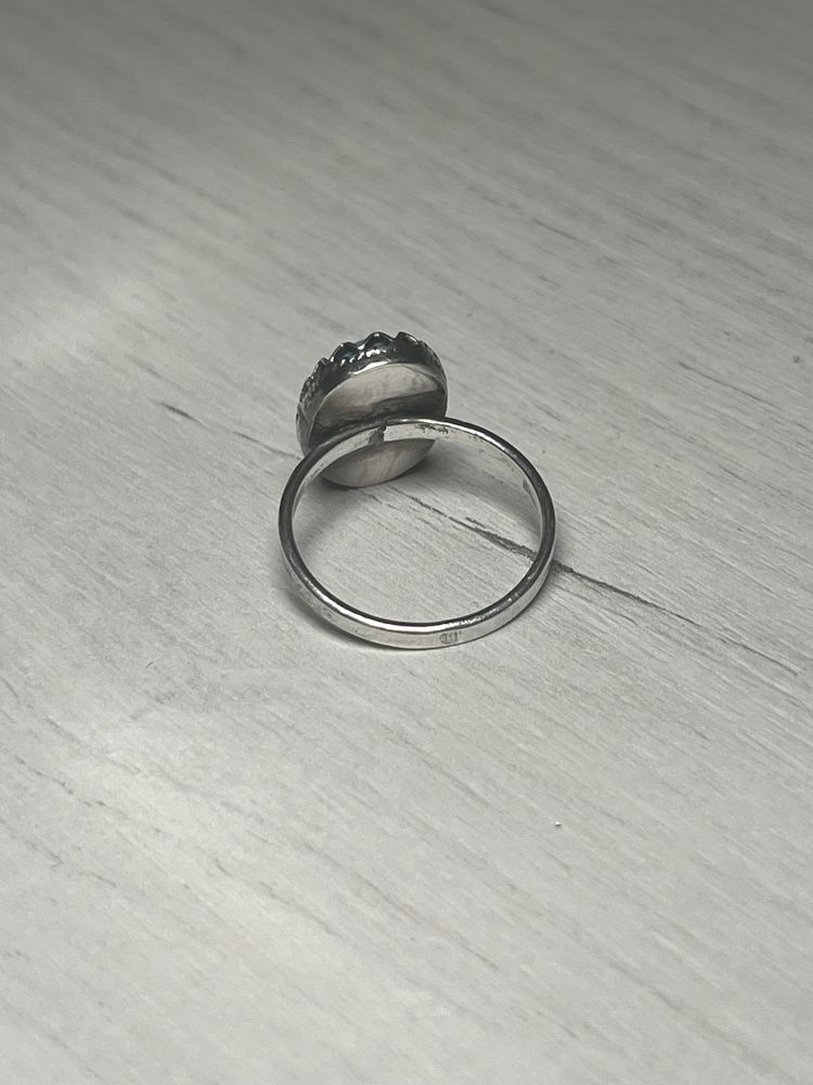 Сребърен пръстен с тюркоаз проба 950