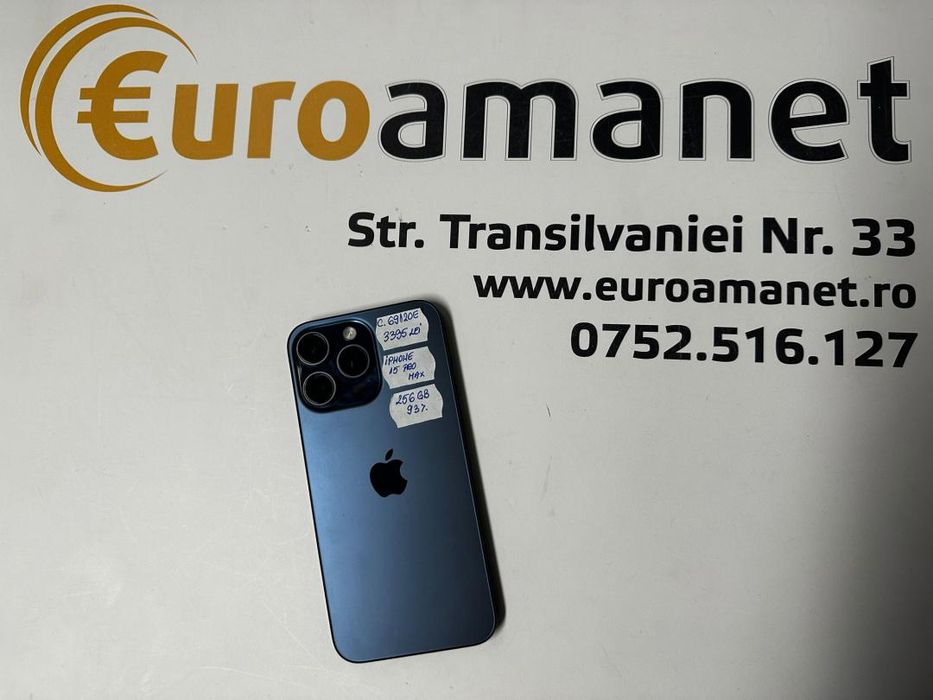 Iphone 15 Pro Max, 256GB, Bat.93% -T-