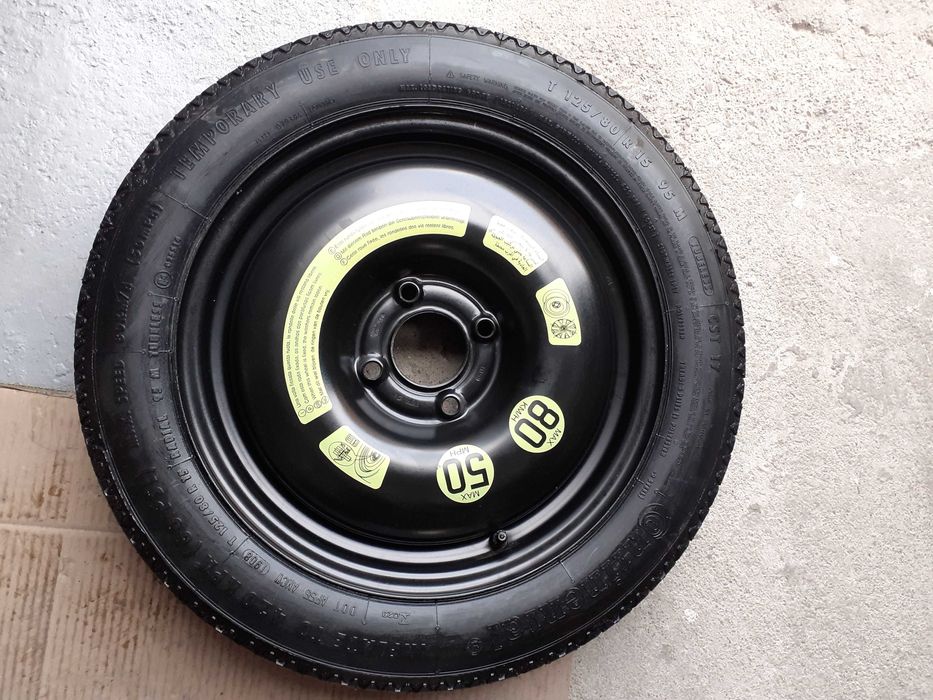 Roata rezerva SLIM PEUGEOT 208, 207, 206,CITROEN C2,C3,C4,OPEL Corsa F