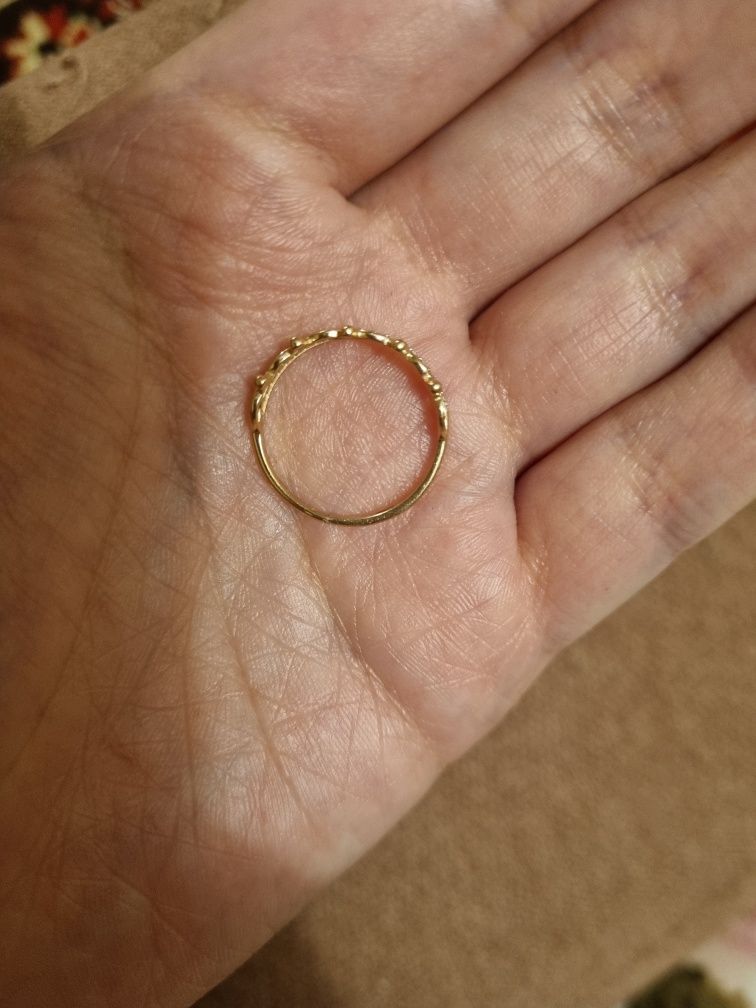 Золотое кольцо 585 пробы с камнем цитрин