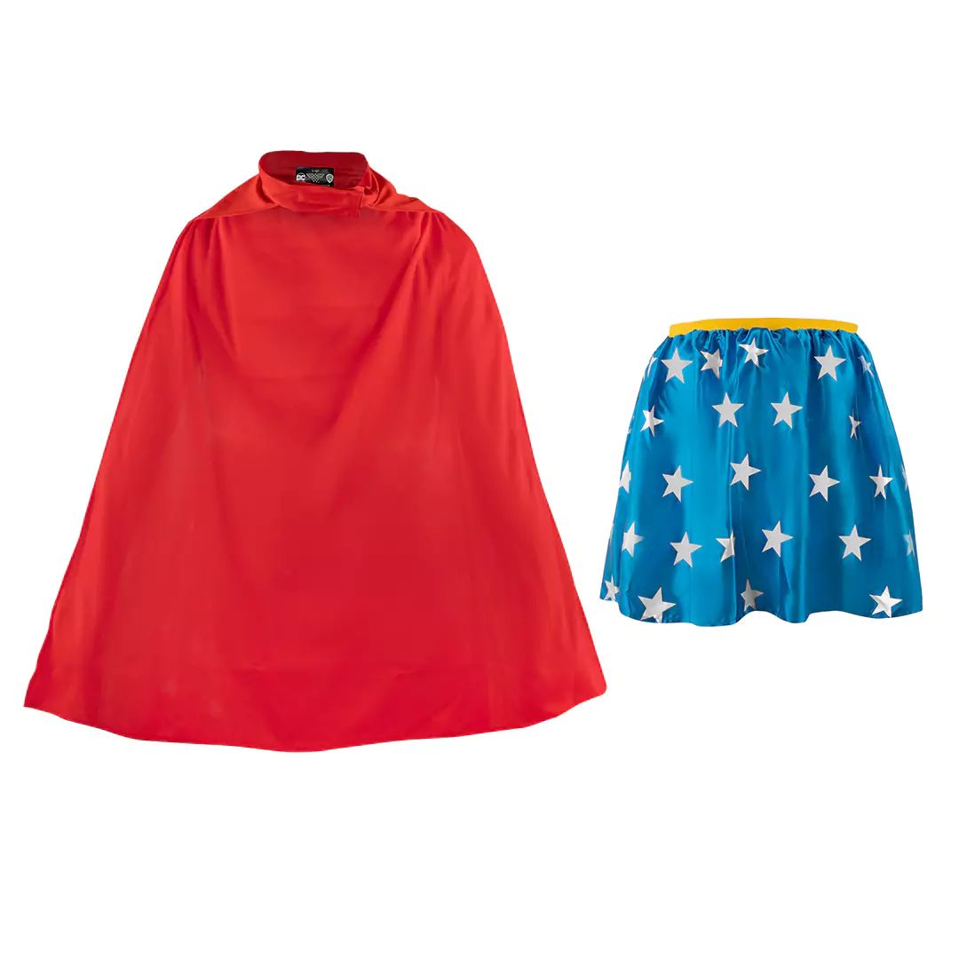 Costum Wonder Woman pentru copii , fusta si pelerina, 7-10 ani