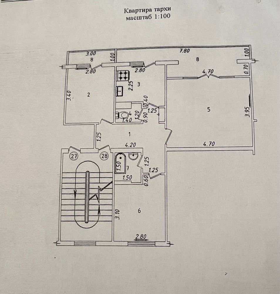 Продам 3/4/4 Юнусабад 6