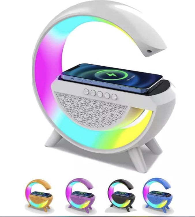 Boxa Bluetooth LED RGB incarcare wireless pentu telefon