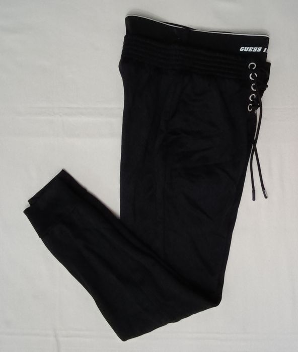 Guess Sweatpants оригинално долнище XS памучна черна долница долно