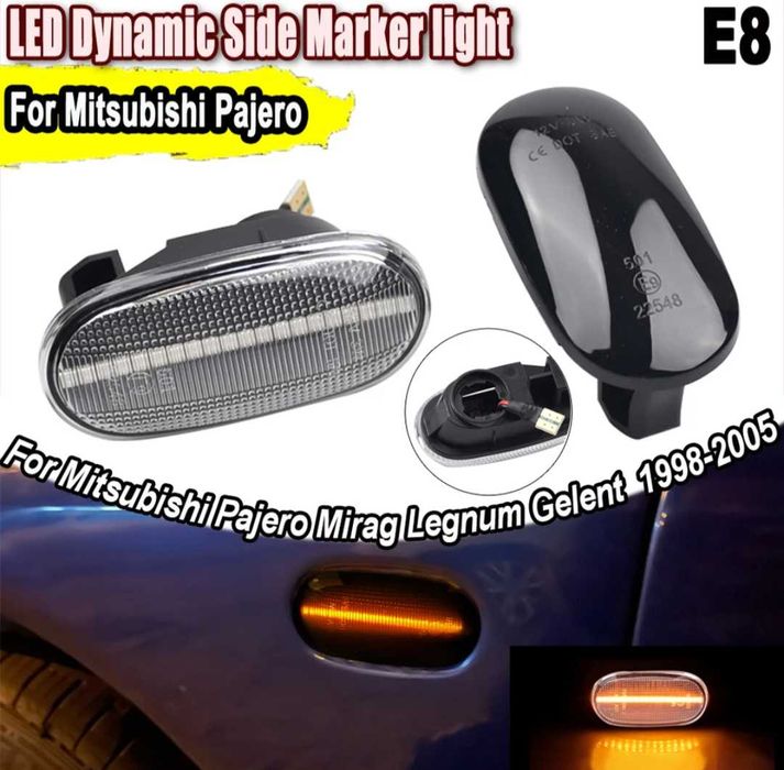 Динамични бягащи мигачи за калниците за Мицубиши Pajero Mitsubishi