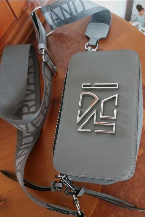 Geantă River Island  Gri – Camera Cross Body Bag