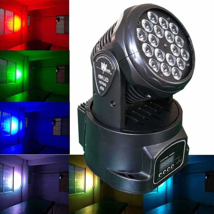 Jocuri lumini scena DJ, Moving Head RGBW, Wash Spot Beam Gobo Strobo