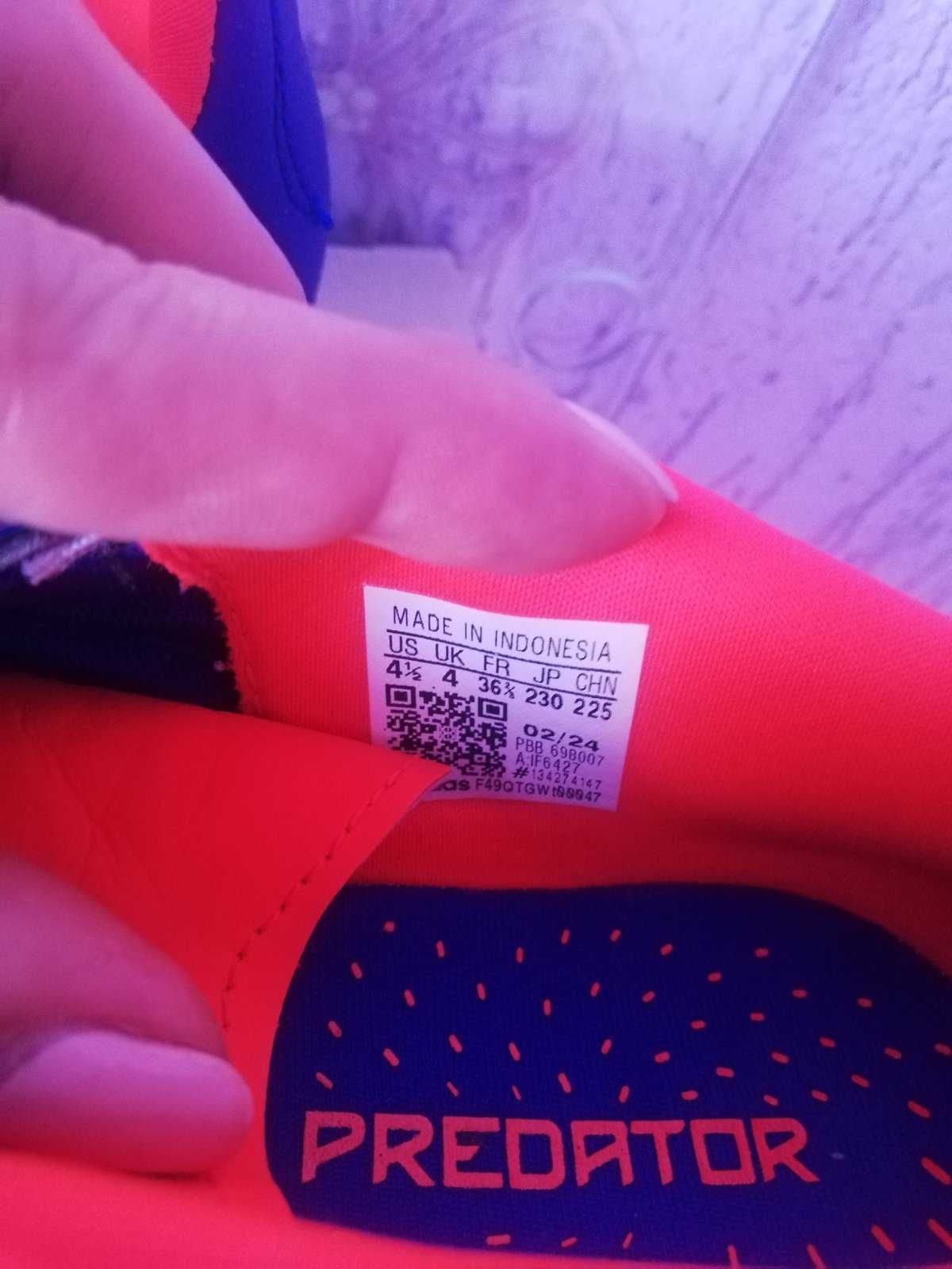 Стоножки Adidas predator  номер 36 и половина