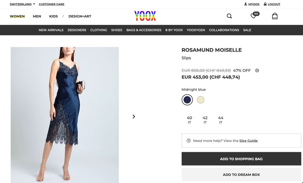 Копринена нощница Rosamund Moiselle, М