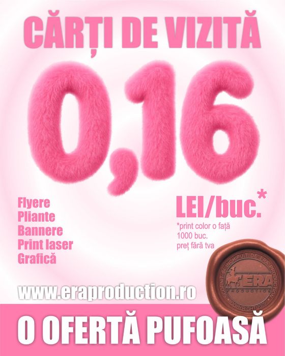 Carti de vizita - 0,16 lei, buc, fluturasi, flyere, print color A4, A3