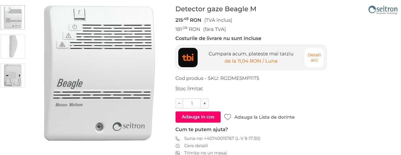 Detector gaze Beagle M nou