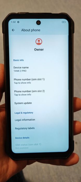 Smartphone 8849 Tank 2 Pro cu videoproiector