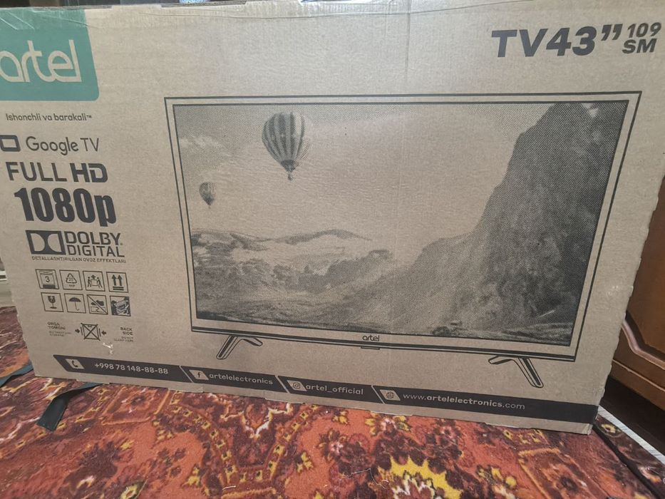 Televizor Artel 43 talik yangi