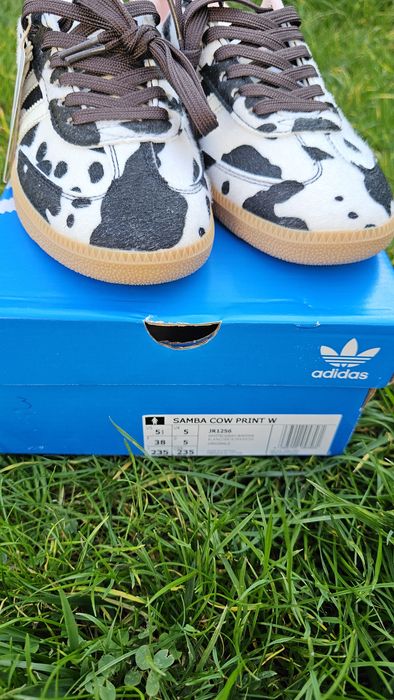 Adidas samba cow print size 38