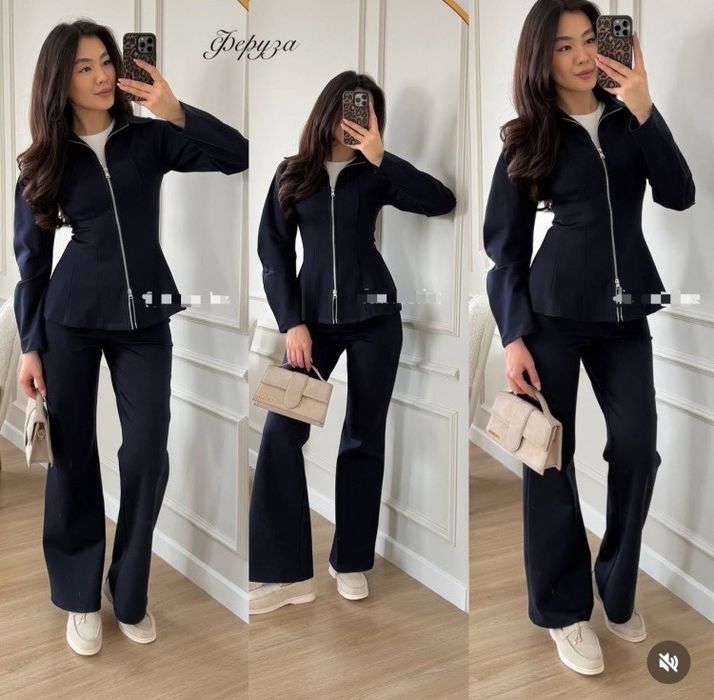 Костюм повседневный черный