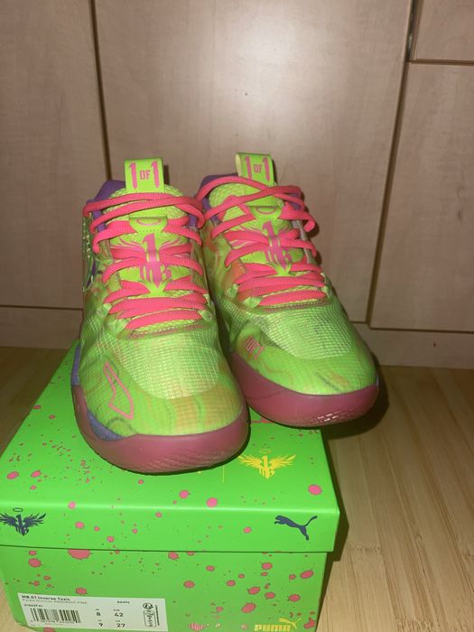 Adidasii de baschet Lamello Puma MB.01 inverse toxic