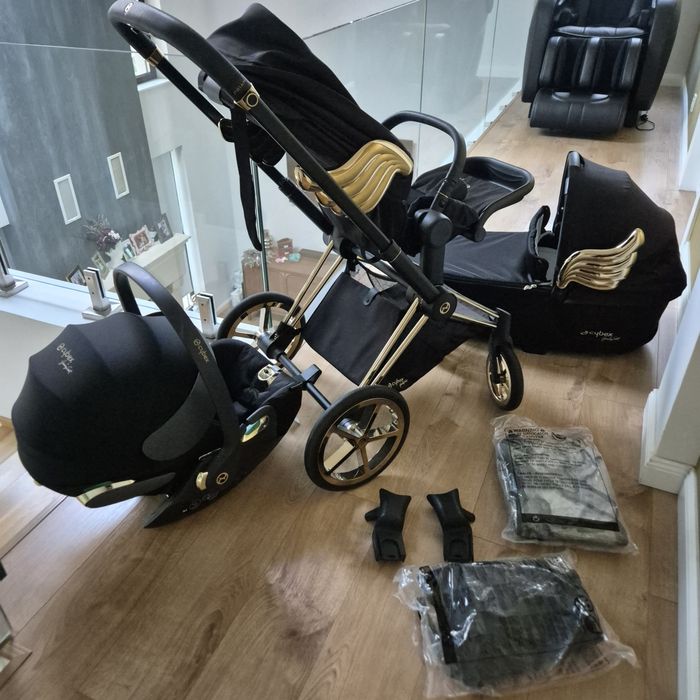 Carucior 3 in 1 pentru copii Cybex Priam 4.0 Wings by Jeremy Scott
