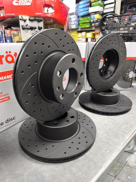 Диски перфорация BMW E34 перед