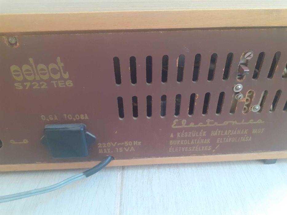 Vand radio romanesc Electronica Select S722 Te6 pt piata maghiara