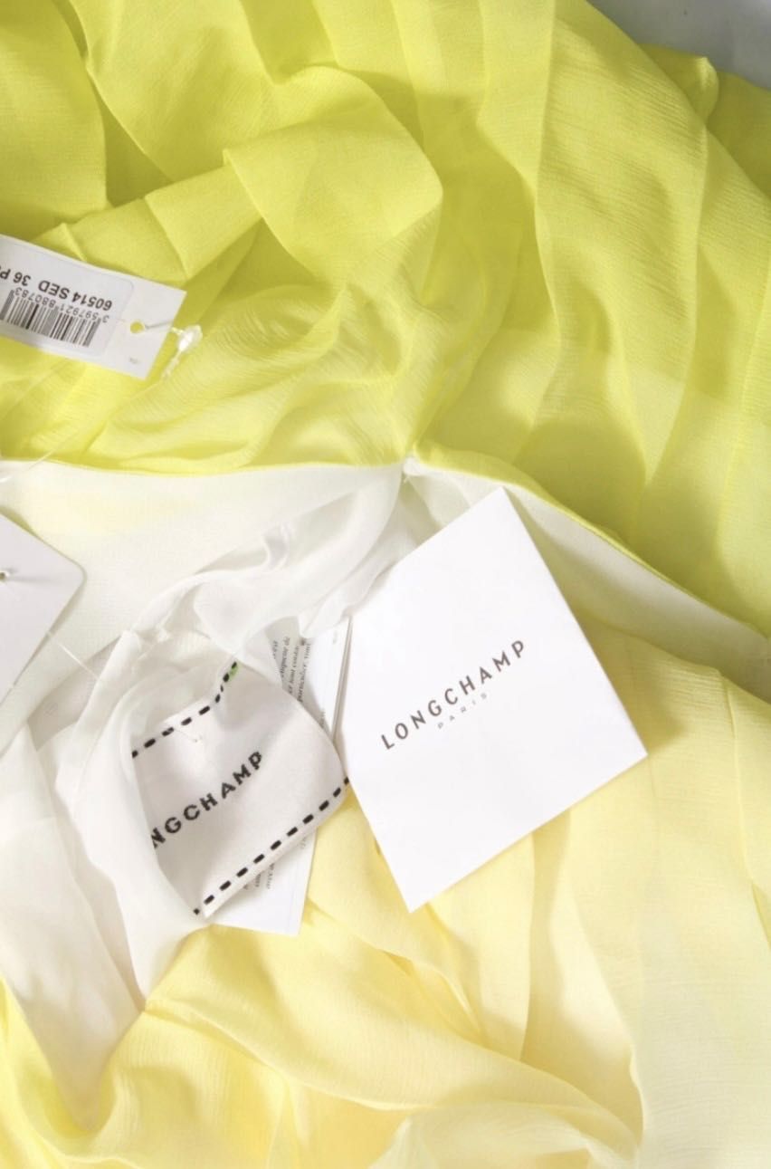 Нова копринена рокля Longchamp