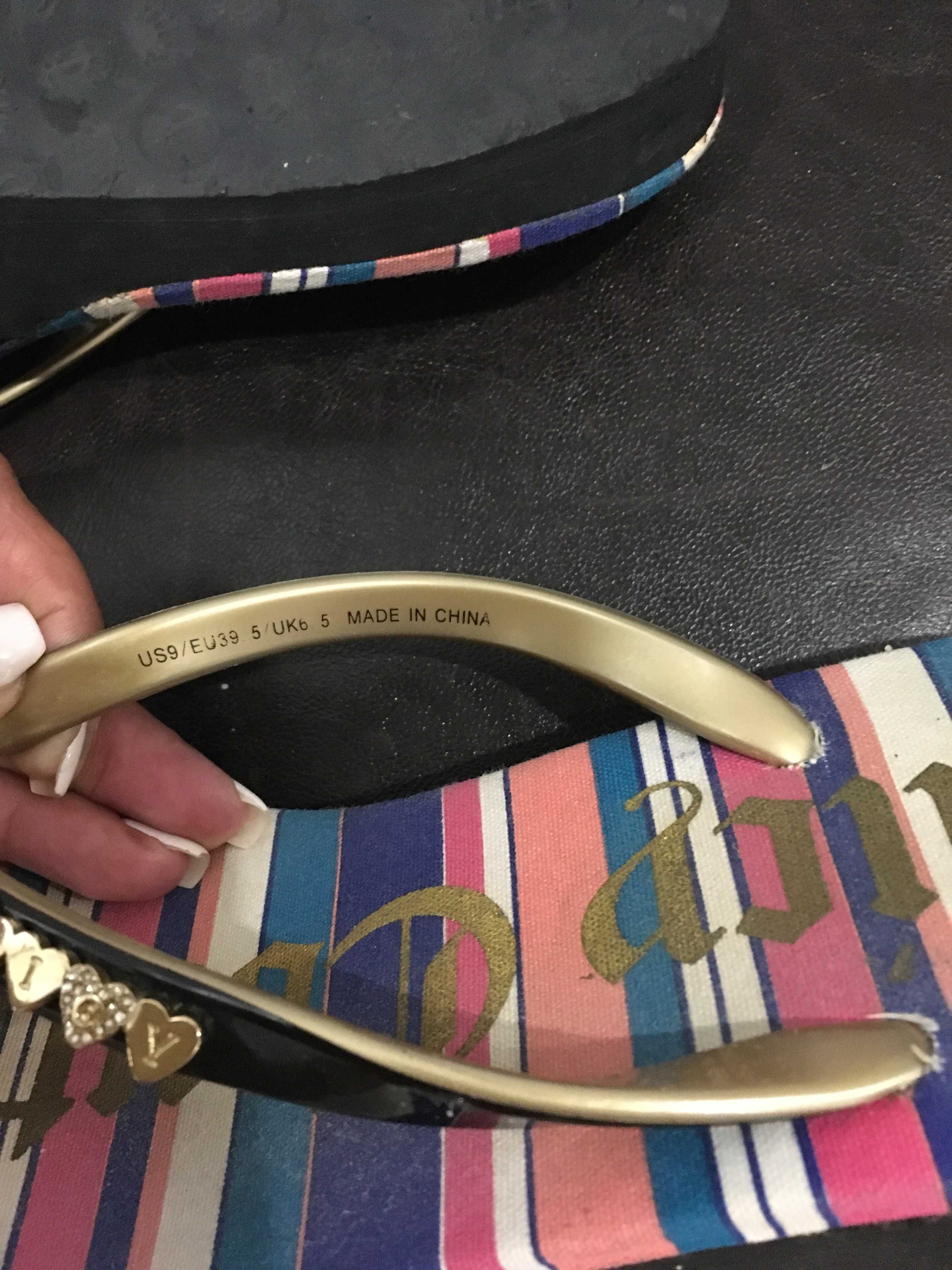 Juicy Couture Black Label чехли на платформа 39