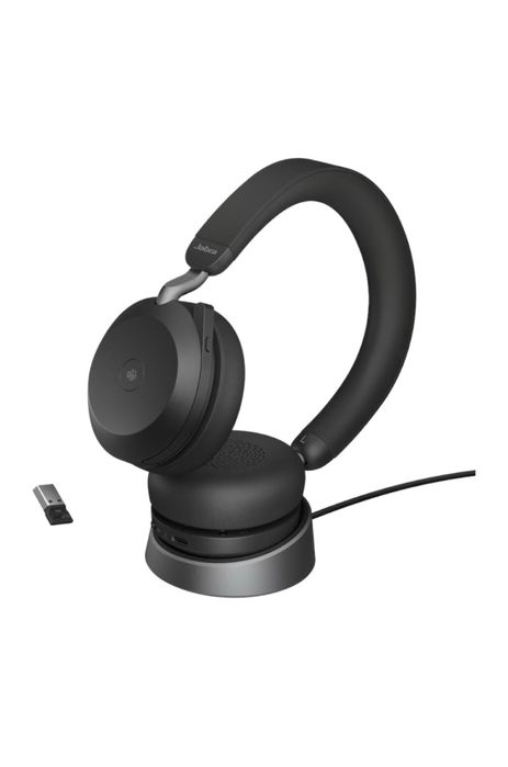 Casti jabra evolve2 75 duo cu stand