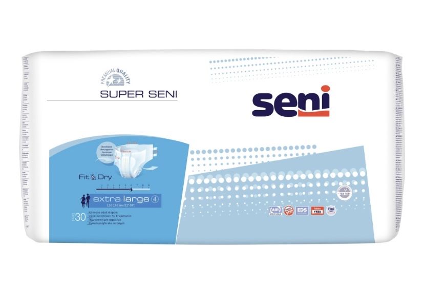 Seni Super подгузники для взрослых XL 30 шт