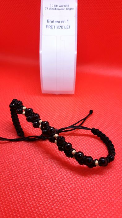 Bratari tip shamballa, cu pietre semipretioase, aur sau argint