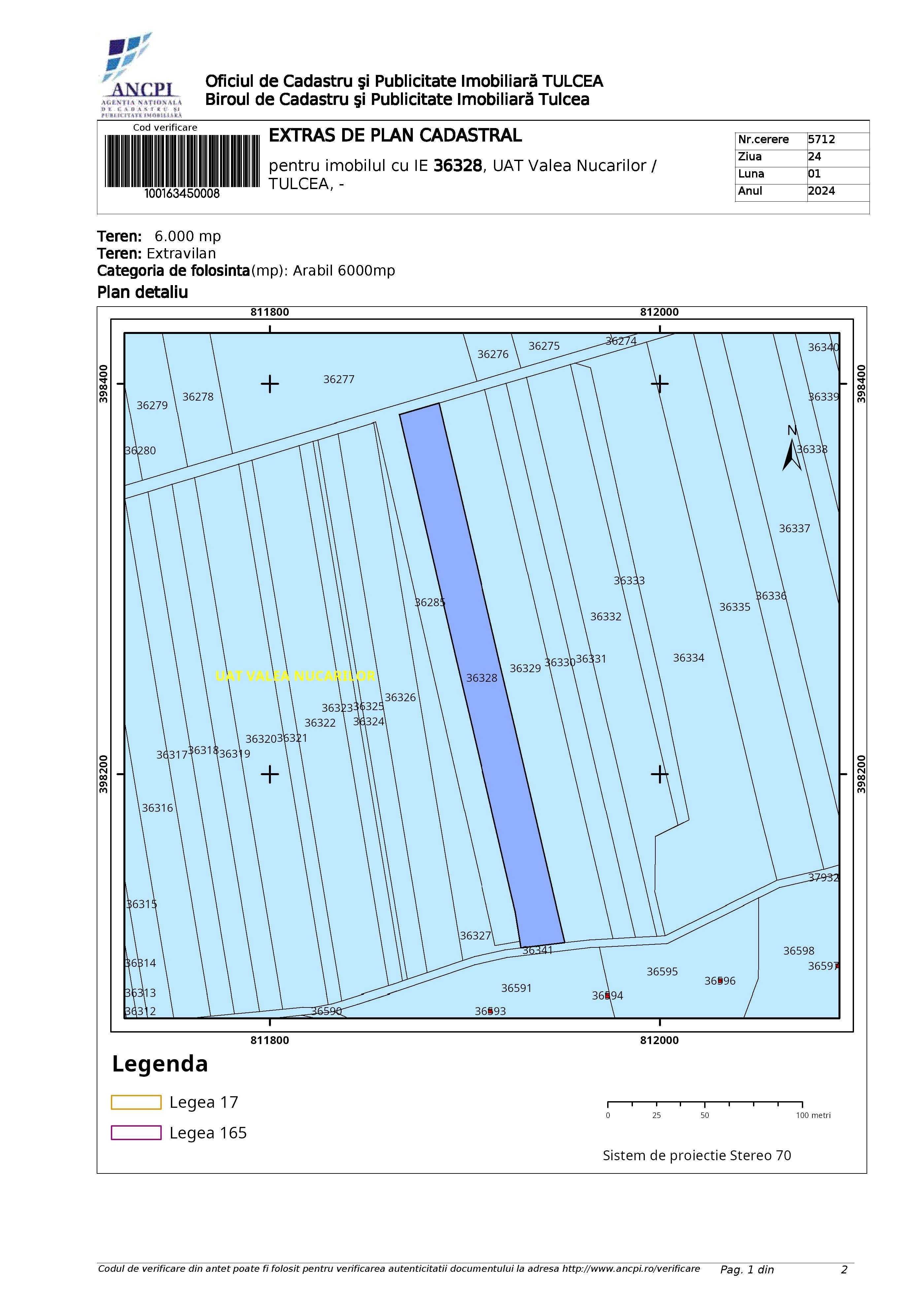 Teren agricol 2.6ha, Tulcea, Valea Nucărilor