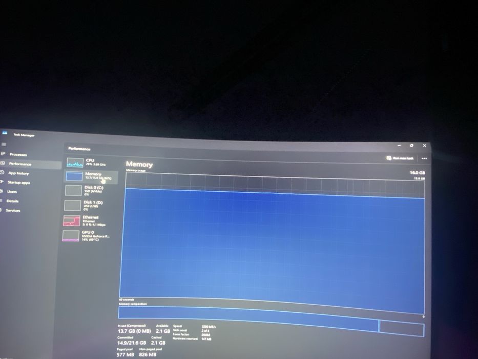 acer nitro 50 rtx 3060 ti i7 11700F 16GB ram