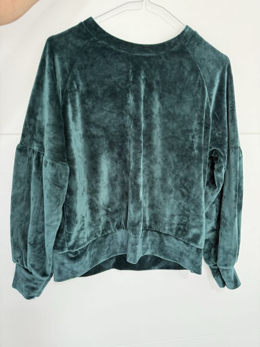 Bluza din catifea verde- noua, fara eticheta - marime S