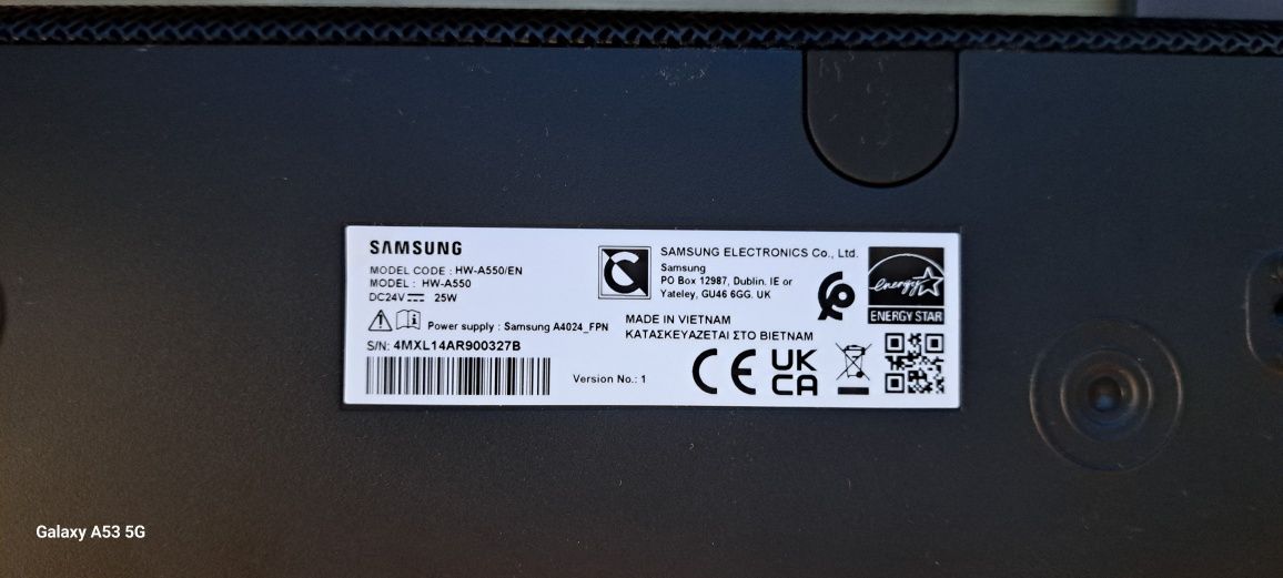 Саундбар Samsung HW-A550