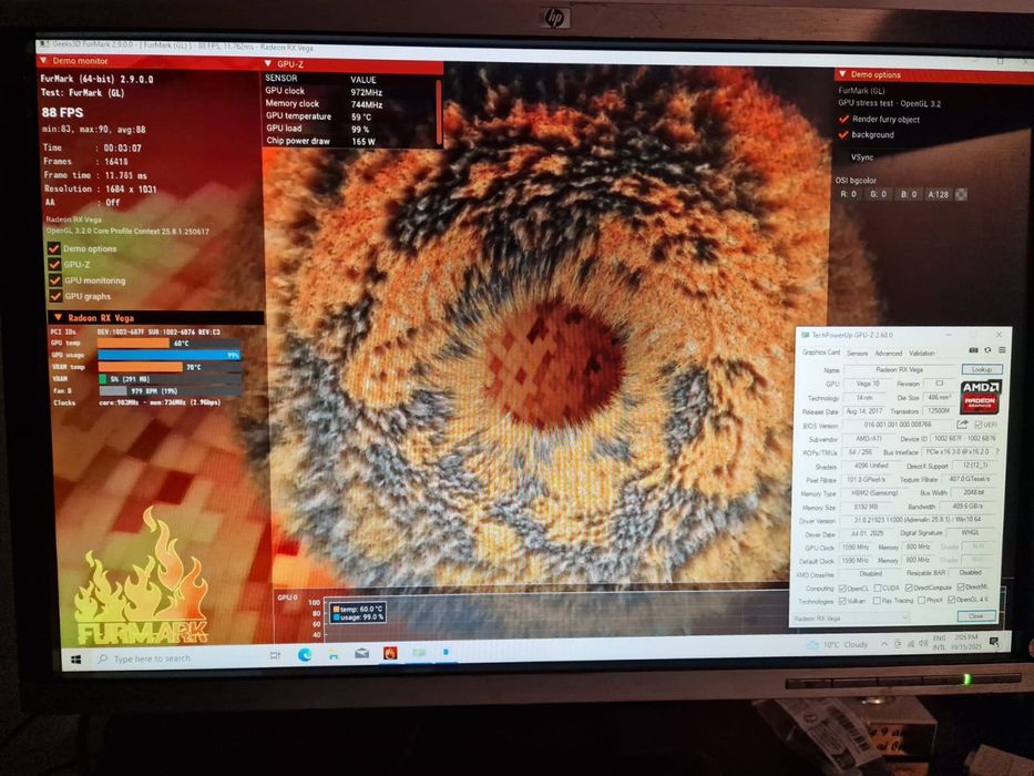 Placa Video RX Vega 56 (Asus Rog Strix), 8MB - Garantie 30 zile!