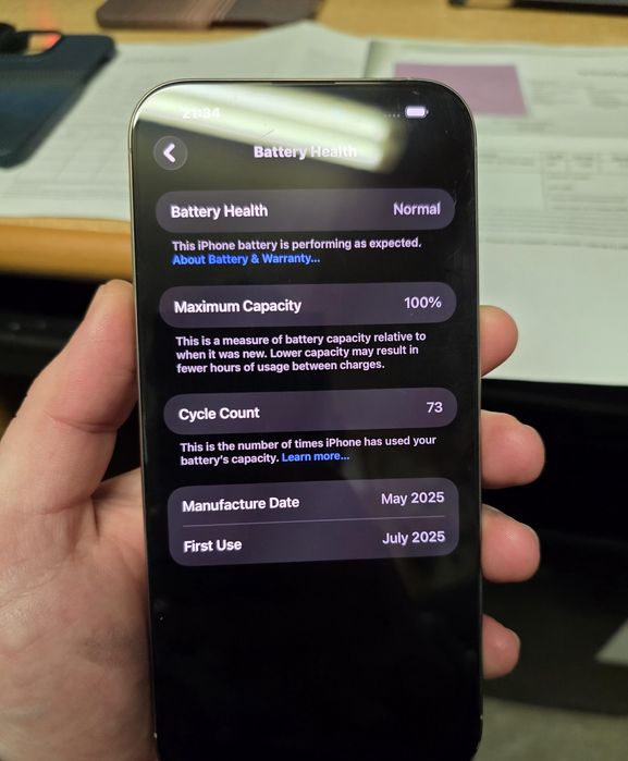 IPhone 16 Pro Max 256gb Natural Titan! Като нов! Гаранция!