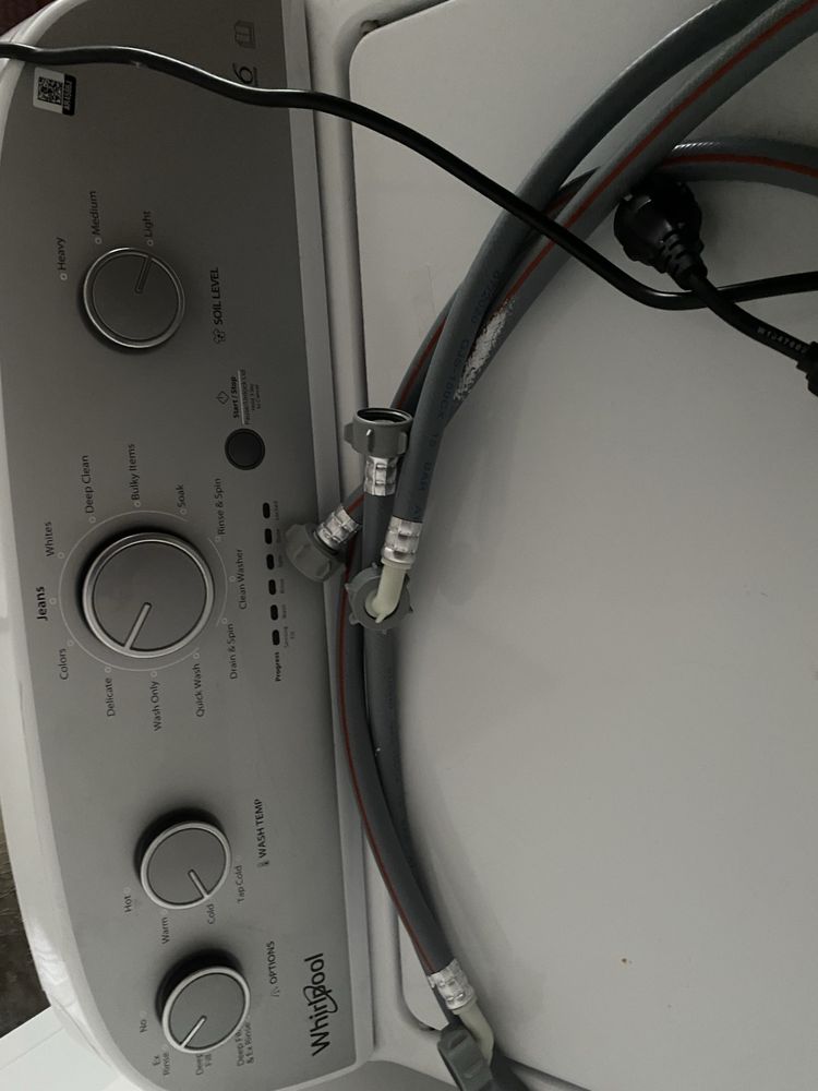 Пералня Whirlpool 3LWTW4815FW0 горно зареждане, капацитет 15 кг