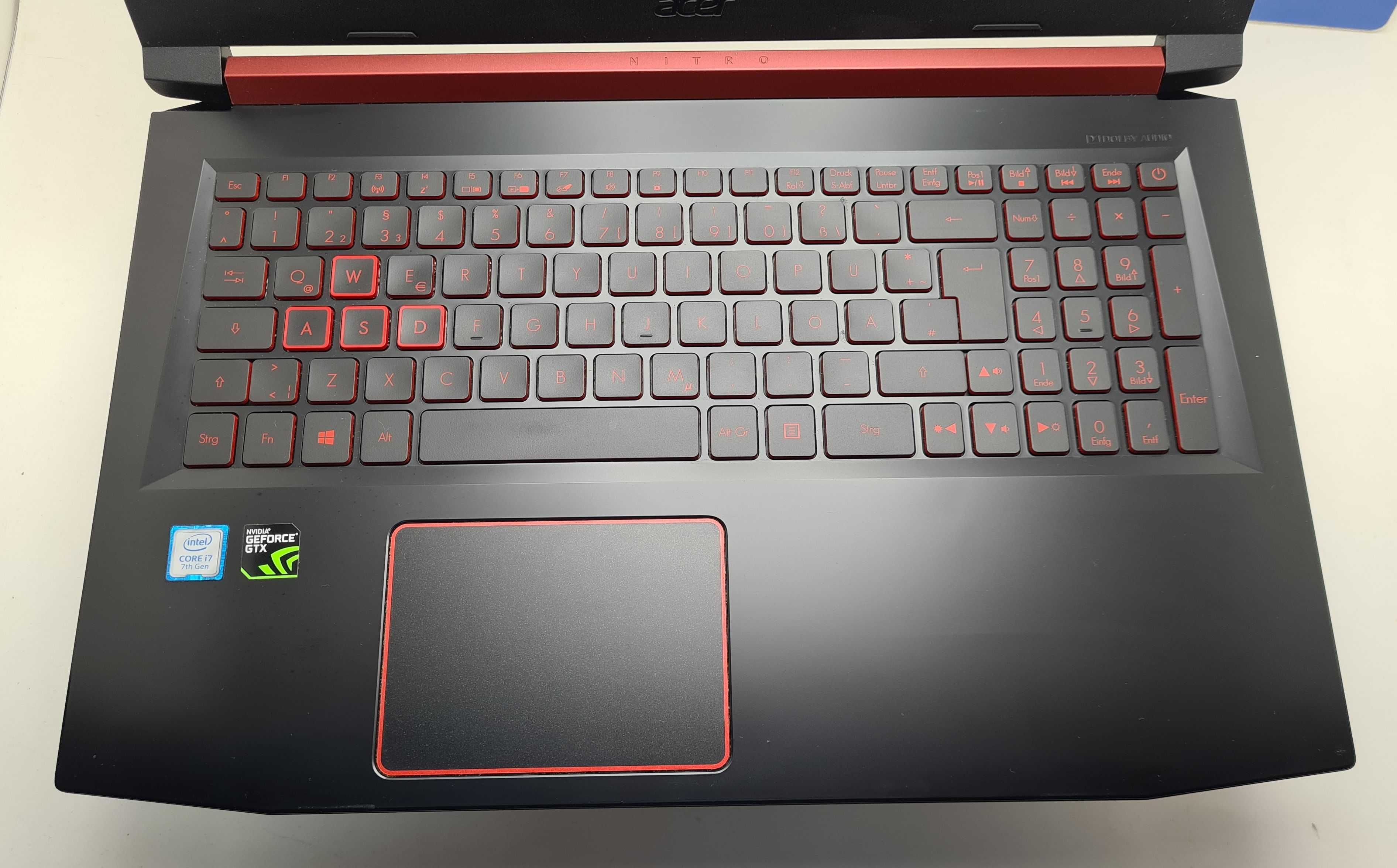 Acer AN515-51  i7 7700HQ/16GB/256SSD/1TB HDD/GTX 1050/FHD/Подсветка